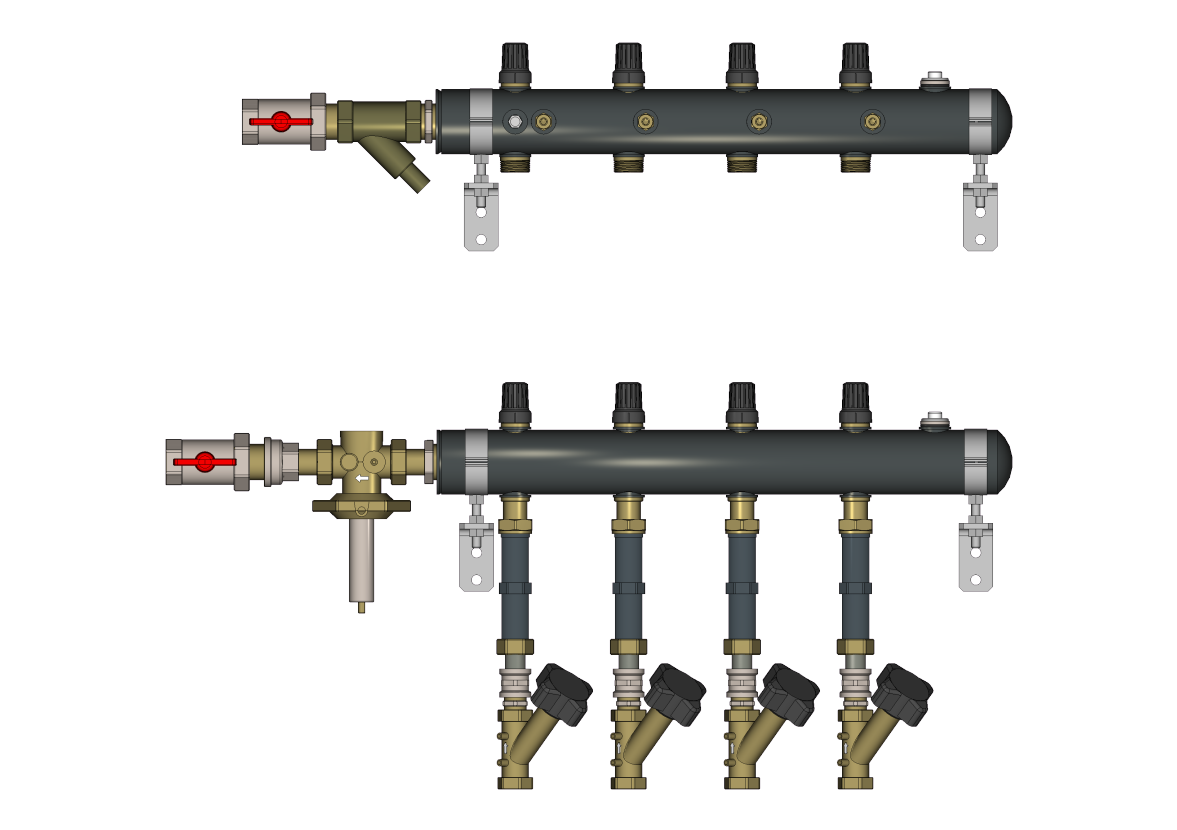 Ридан TDU.5R 162L2000R — Узел распределительный этажный DN50-2L-20-APT15-MNT15
