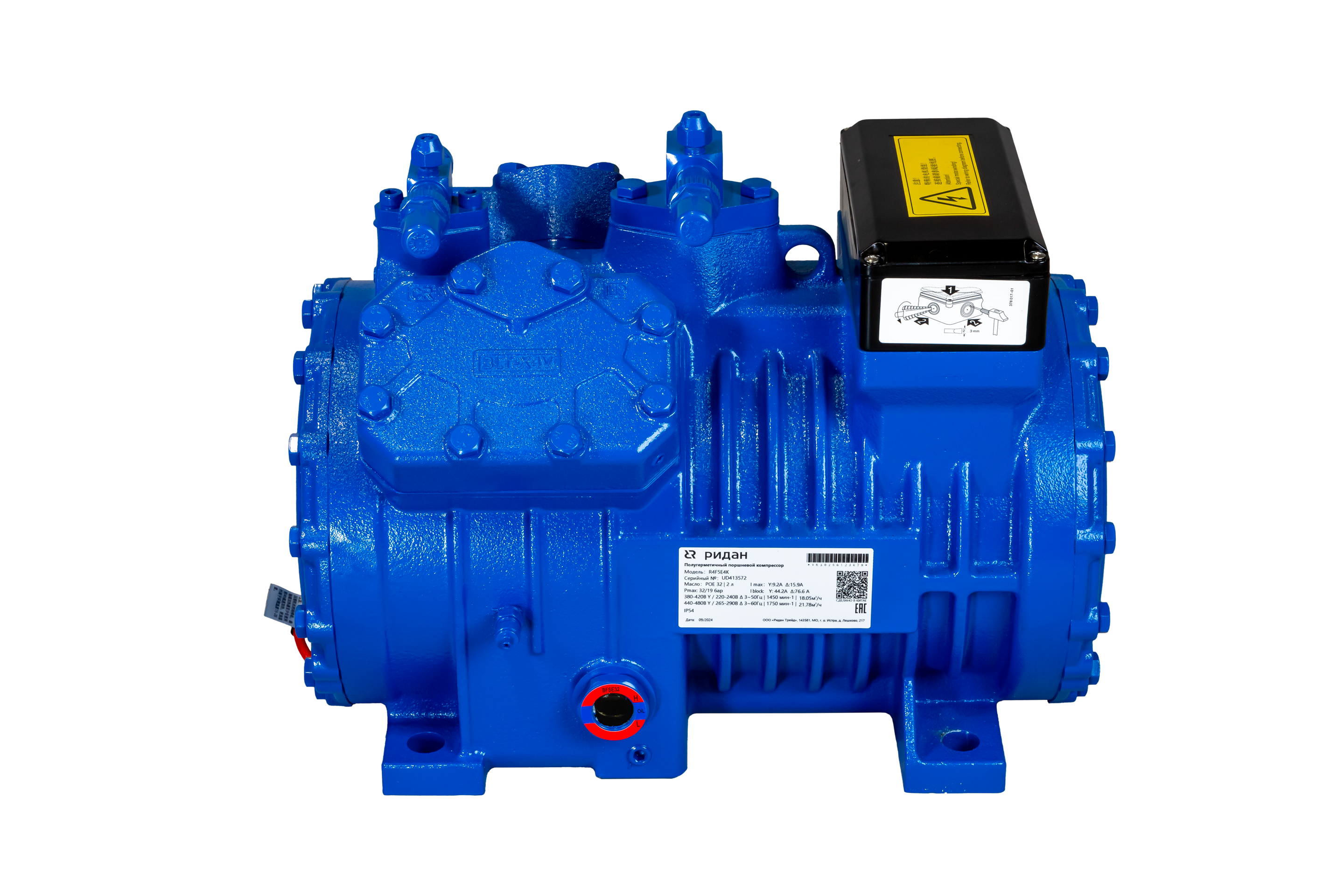 Ридан 171R2414 — Полугерметичный поршневой компрессор R4C9E4K