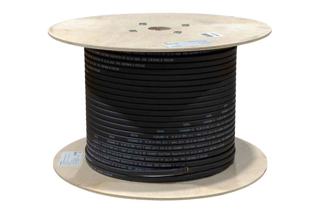 Ridan 21RT0823R — Саморегулирующийся нагревательный кабель Iceguard-18 (T) 230 В, 250 м