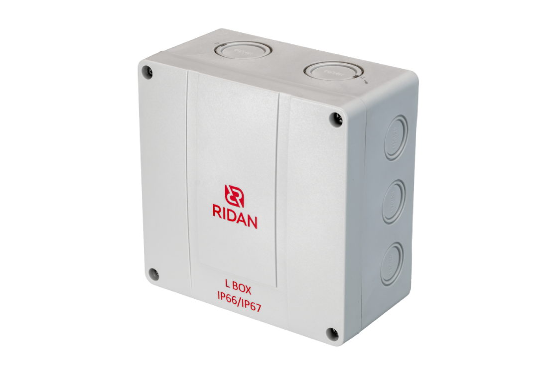 21RT0934R — Коробка распределительная Ridan L BOX, 140х140х79 мм, IP66/IP67, серая