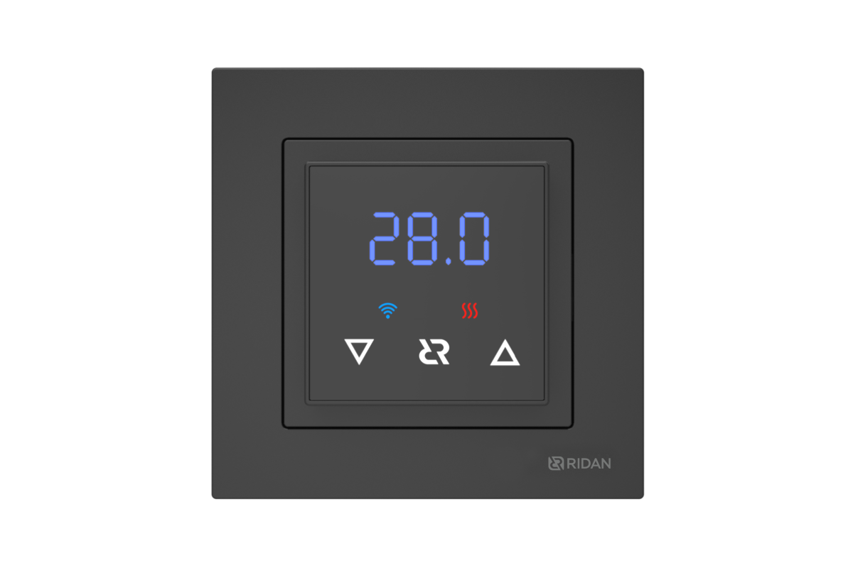 21RT0105R — Ridan Classy терморегулятор с Wi-Fi, черный