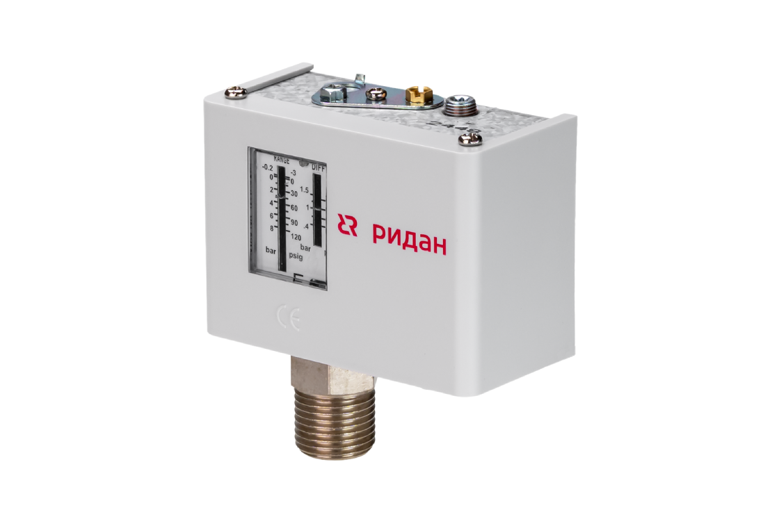 Ридан 333U3520R — Комплект КИПиА для подпитки: реле давления KPI35R G ½ и электромагнитный клапан EV252WR G ¾